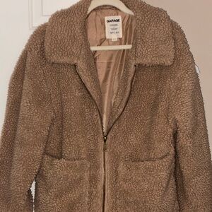 Garage Women's Tan Sherpa Jacket Sz XS/S
